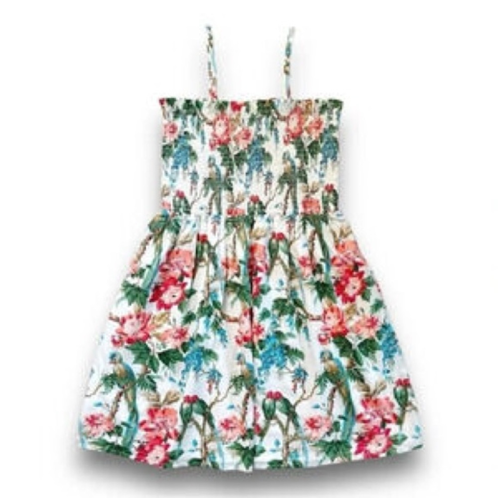 Janie & Jack Tropical Floral Smocked Sundress